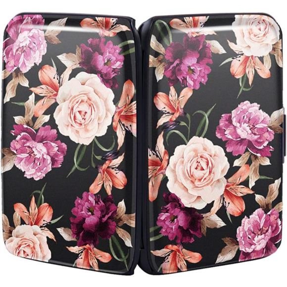 Mini Credit Card Holder, RFID Blocking Slim Hard Card Case ID Case Travel Wallet - Picture 7 of 7